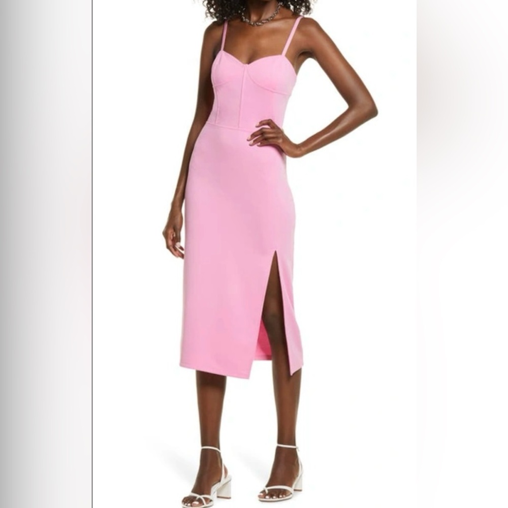 Open Edit Knit Corset Style Midi Dress Size XL